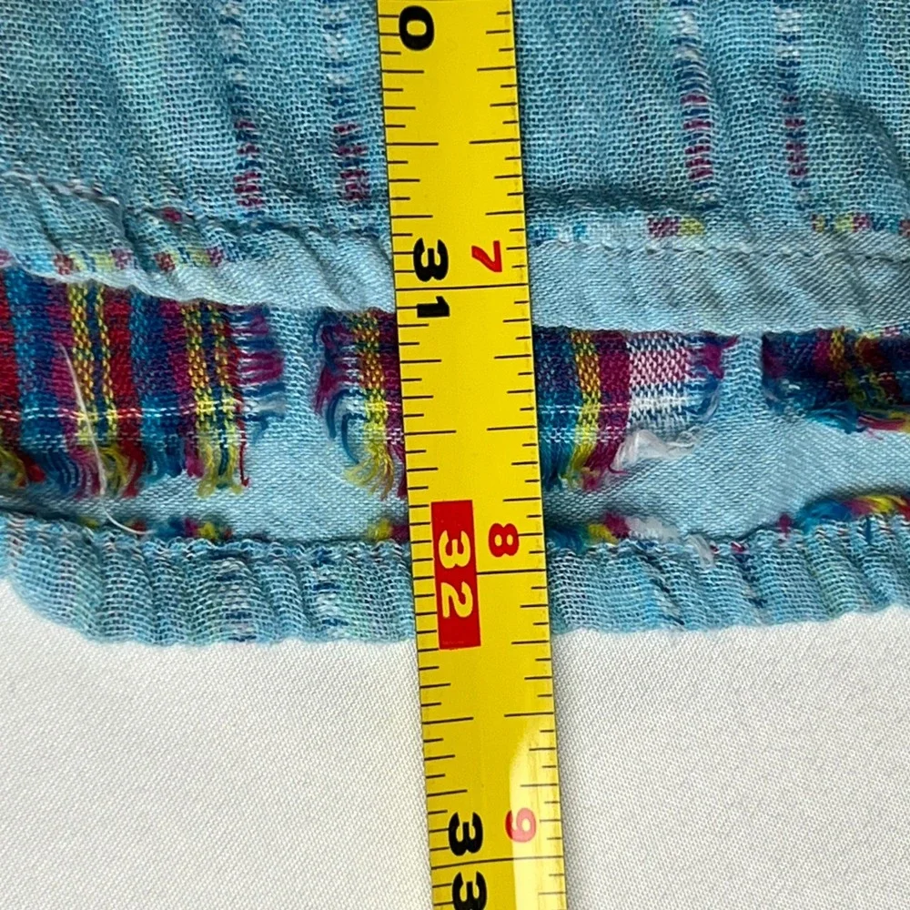 Carbon2Cobalt Mens XL Sea Change Chambray Shirt Blue 100% Cotton Plaid Soft